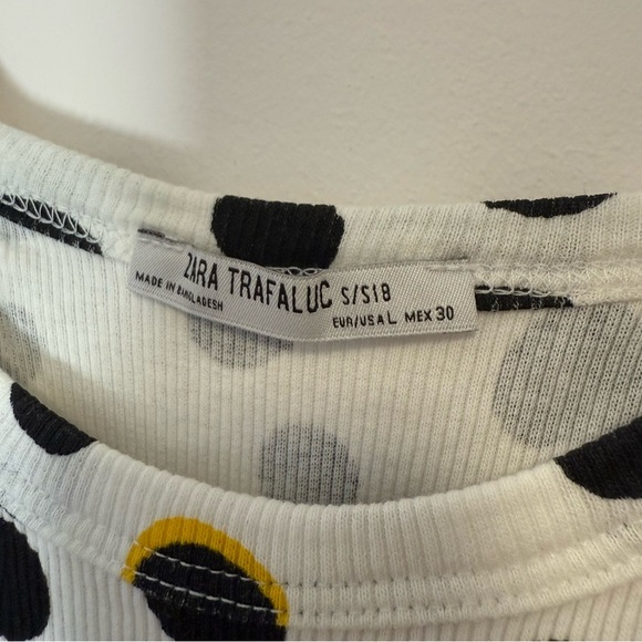 Zara Polka Dot Sleeveless Bodysuit Size L - Picture 5 of 6
